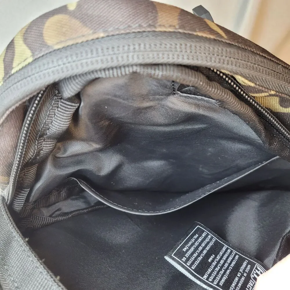 Highland Tactical Small Camo Crossbody Backpack Molle Webbing 4 Compartment